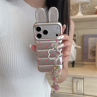 Coque de téléphone avec oreilles de lapin 3D au design mignon pour iPhone 18 17 16/15/14/13 Pro Max, coque de protection, livraison gratuite en stock