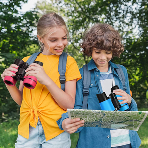 Jumelles réglables pour enfants, portables, en caoutchouc antidérapant, pour l'apprentissage éducatif en plein air et les cadeaux d'anniversaire - Product Image 2