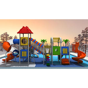 Grande aire de jeux extérieure avec toboggan en acier Manèges de <span class=keywords><strong>parc</strong></span> d'attractions pour les enfants pour les espaces publics de l'école de jardin - Product Image 5