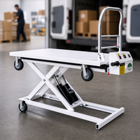 Chariot élévateur à ciseaux électrique 300 kg, plateforme mobile hydraulique pour opérations de manutention en entrepôt