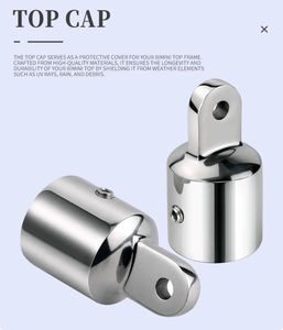 Tubo de extremo de ojo para capota Bimini, accesorio superior de acero inoxidable 316 marino, herrajes para toldo Bimini, accesorios náuticos de diámetro interior - Product Image 4