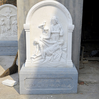 Sculpture murale en Relief de pierre sculptée à la main, décor d'église catholique, Sculpture en marbre, jésus Crucifixion, Statues de quarante Stations