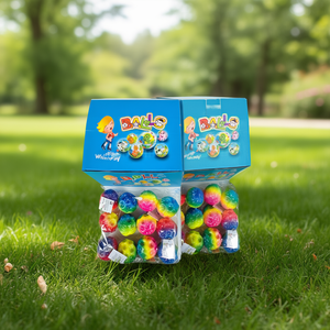 <b>Rainbow</b> Bouncy Ball 7Cm 12Pcs Display Box With Opp <b>Bag</b> For Kids Play - Product Image 3
