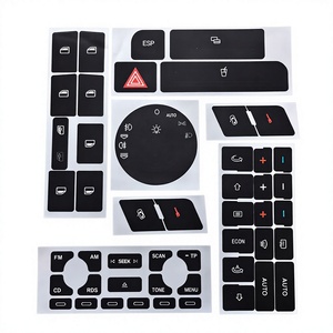 Kit de Adhesivos Decorativos para Botones de Audi A4 B6 B7 A6 A2 A3, Calcomanías de Reparación para el Panel de Control del Tablero - Product Image 2