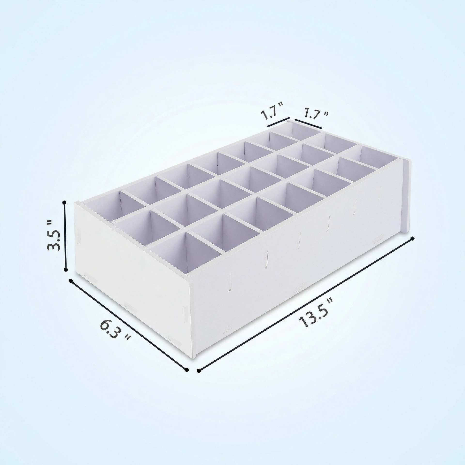 [21 Compartments] Desktop Paint Organizer Rack
