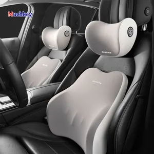 Muchkey Car Neck Pillow Breathable Memory Foam Pillow Cases Cushion Cases Backpain Rest Support Headrest Lumbar Support Pillow