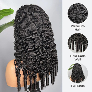 Perruques <span class=keywords><strong>ISEE</strong></span> Cheveux Bruts 7X5 Lace Wear & Go Ondulées (Water Wave) 100% Cheveux Humains, Pré-Coupées, Pré-Épilées, Prêtes à Porter, Sans Colle, pour Femmes - Product Image 4