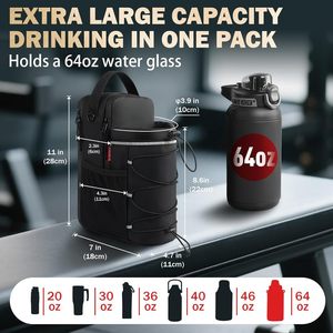 Bolsa de Gimnasio Magnética para Deporte, con Soporte para Botella de Agua, Bolsa de Gimnasio con Correa Cruzada para Viaje - Product Image 4