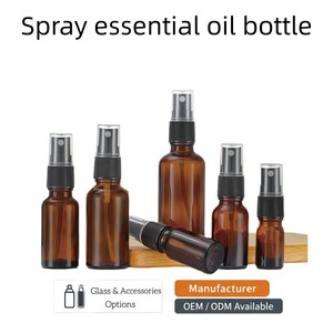 직접 공급 업체 맞춤형 유리 30ml 50ml 100ml 120ml 미세 미스트 스프레이 펌프 병 (스킨케어 세럼, 보습 로션, 토너용) - Product Image 1