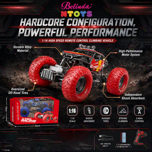 Belinda <span class=keywords><strong>Rc</strong></span> <span class=keywords><strong>Crawler</strong></span> 2.4Ghz, Juguetes de Control Remoto de Aleación, Coche Eléctrico de Control Remoto de 4 Canales, Coche <span class=keywords><strong>Rc</strong></span> <span class=keywords><strong>Crawler</strong></span> 1/16, Regalos para Niños - Product Image 4