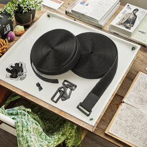 Экологически чистая нейлоновая лента <span class=keywords><strong>2</strong></span>-в-1 с крючками и петлями, двусторонняя самоклеящаяся для кабельных стяжек и медицинского хранения - Product Image 5