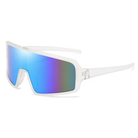 Lunettes de soleil coupe-vent pour hommes, grande monture, style sport, pour le cyclisme, la moto, adultes