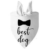 Bandana en dentelle PET imprimé avec logo personnalisé MY HUMANS MARIÉ Conception de mariage 'She Said Yes' Accessoire de printemps pour l'été et l'hiver