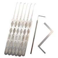 HUK 6+2 pièces Outil de crochetage rapide pour serrures de maison et de voiture, outils de serrurier