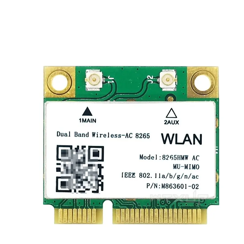 2 In 1 Bluetooth 5.2 Mini PCIe WIFI 6E scheda di rete Wireless 5374Mbps 2.4G 5G 6G AX210 AC7265 AC8265 Mini adattatore WIFI pci-e