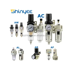 SHINYAUTOMATIC FRL kombinasyonu AC4010-04 hava filtresi regülatörü yağlayıcı