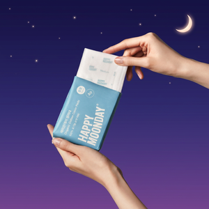 Happy Moonday - Toallas Sanitarias Medias de Algodón Orgánico con Núcleo Absorbente Ultrafino y Forma Alada Cómoda para Uso Femenino - Product Image 1