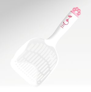 Cuchara para arena para gatos Pala grande de plástico Agujeros pequeños Cuchara para arena para gatos grande y simple - Product Image 6