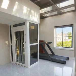 Lift Penumpang Villa Kecil Berkualitas Tinggi 2-6 Lantai dengan Penggerak AC Tanpa Gear Desain Modern Konstruksi Baja Tahan Karat - Product Image 4