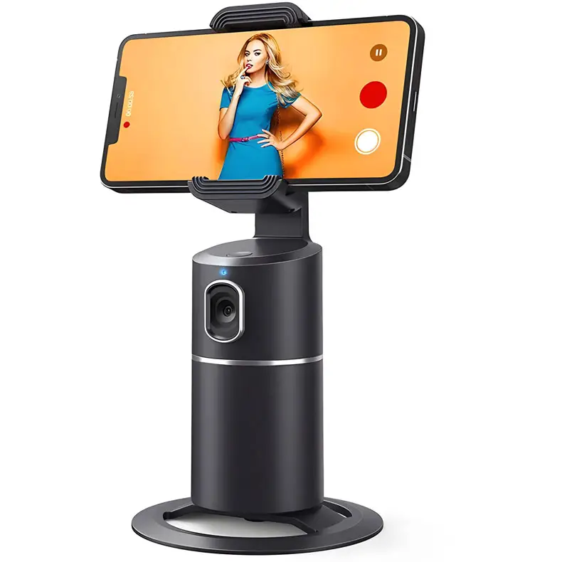 Auto Track Stand 360 Degree Rotation Face Tracking Smart Camera Phone Holders Cell Smartphone Stabilizer Gimbal AI Holder Mount