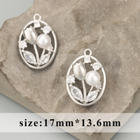 MF19 Lot de 6 pièces en gros, accessoires de bijoux faits à la main en cuivre plaqué or rhodié 18 carats avec zircons, pour la fabrication de pendentifs et de colliers DIY