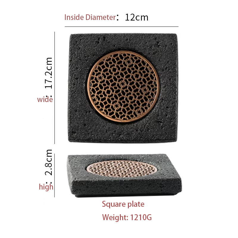 6.8 "square plate (with spacers)