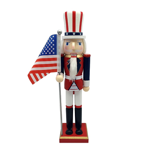 Cascanueces de Nogal del 250 Aniversario para Mesa de Comedor, 4 de Julio, Día de la Independencia de los Estados Unidos, Día de los Caídos - Product Image 6