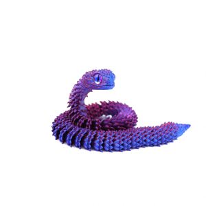 Serpiente Impresa en 3D, Precio de Fábrica, 30, 50, 75 CM, Serpientes Impresas en 3D, Serpiente Víbora Flexible de PLA - Product Image 2