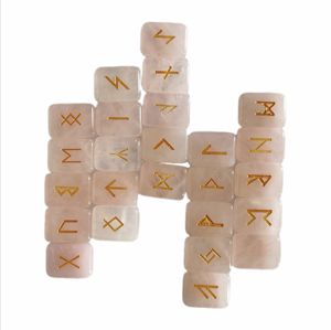 Cristaux d'énergie sculptés personnalisés, de qualité supérieure, au meilleur prix, en quartz rose, runes pour la méditation - Product Image 6