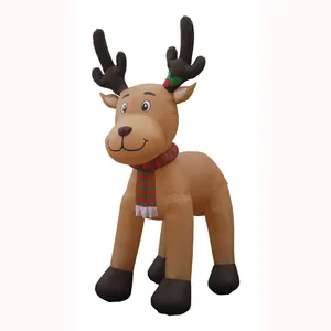 HOT SALE INFLATABLE ELKS FOR DECORATING THE CHRISTMAS' PARTY AND HOUSE WITH LOW PRICE