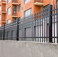 Clôture de jardin résidentielle ornementale élégante pour villa, cour, espace de loisirs, enclos de sécurité, clôture en fer pour chantier de construction