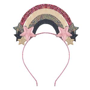 Nuevo Arco de Pelo Decorativo de Arcoíris para Cumpleaños, de Plástico y Tela, Talla Única, con Lentejuelas Brillantes, para Fiestas Infantiles - Product Image 1