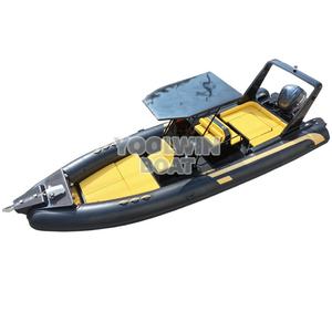 8.6 metre 16 Kişilik Deniz Fiberglas Çok Amaçlı Güçlü Dıştan Takma Motorlu Yarı Sert Şişme Tekne (RIB) Deniz Tuvaleti ile - Product Image 3