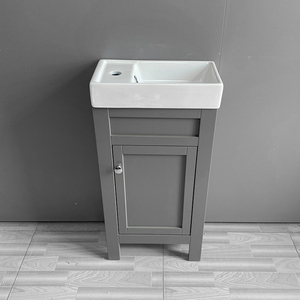 Mobilia tradizionale del <span class=keywords><strong>bagno</strong></span> 400mm grigio del <span class=keywords><strong>lavabo</strong></span> del guardaroba indipendente - Product Image 4