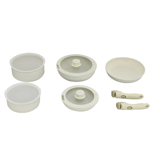 Juego de Ollas y Sartenes de Alta Calidad de 11 Piezas, Antiadherente, con Mango Extraíble, Apto para Cocina de Inducción, Horno y Lavavajillas - Product Image 2
