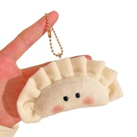 Porte-clés en peluche en forme de boulette, mignon et doux, breloque de sac, pendentif de dessin animé, mini jouet en peluche, cadeau souvenir, logo personnalisé