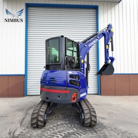 Excavatrice NIMBUS avec système de commande hydraulique piloté et performances d'exploitation précises, certifiée CE EPA EuroV ISO