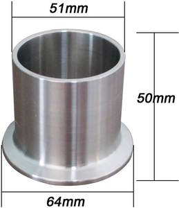 Conector Sanitario de Acero Inoxidable de 1.5 Pulgadas para Elaboración Casera, Abrazadera Triple de 1 Pulgada NPT Hembra, Biopharm, Soldadura Automatizada, Superficie Lisa, Fundición - Product Image 3