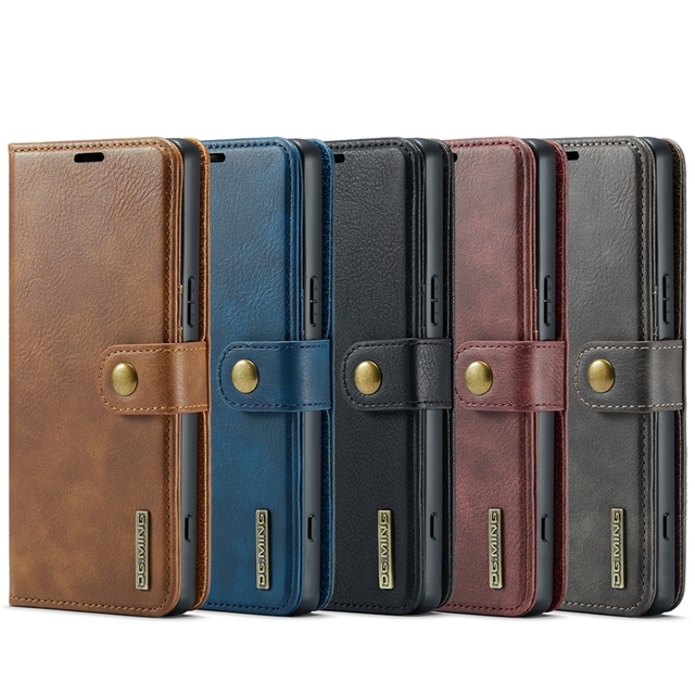 Wholesale DG.MING Stand Flip PU Leather Wallet Card Holder Cover Phone Case For Sony Xperia 5V 15 14 13 Pro Max