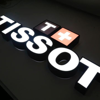 Enseignes néon LED 3D en acrylique pour extérieur, lettres lumineuses frontales personnalisables pour entreprises, centres commerciaux, hôpitaux, écoles, immeubles de bureaux