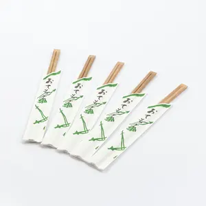 Palillos de bambú desechables para Sushi, palillos gemelos de alta calidad