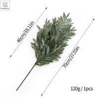 Großhandel Künstlicher Beflockter Kiefernzweig PE Schneespray Weißer Baum Handgefertigt für Hochzeit Weihnachten Tisch Heimdekoration