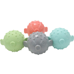 Toys for Pets TPR Rubber <b>Dog</b> Thorn <b>Ball</b> Small Fish Squeaky Molar Teeth Cleaning Interactive Movement Pet Toys - Product Image 1