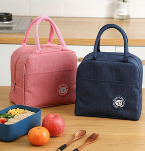 Factory Wholesale Oxford Insulated Lunch Bag Waterproof Oilproof Thick <b>Aluminum</b> Foil Cooler Tote Support Custom Logo OEM - Product Image 1