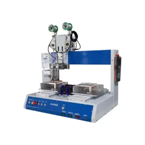 Battery Cable Electronic Board Automatic Soldering Machine With Double Soldering Head & Double Work Platform solder automat