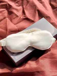 Weighted Luxurious Filled with Natural Mulberry Silk Fiber and Beads Soft Anti Wrinkle 19 momme Silk Sleep Gravity <strong>Eye</strong> <strong>Mask</strong> - Product Image 3