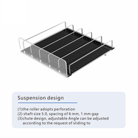 Étagère de supermarché pratique poussoir étagère d'alimentation rouleau étagère en conserve plateau poussoir organisateur de boissons pour réfrigérateur