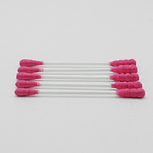 200 pièces de cotons-tiges en papier rouge rose de qualité supérieure, à double embout (rond et spiralé), écologiques, avec conteneur rond - Product Image 6