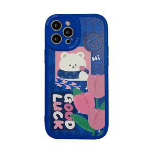 Blue Green Bear Design Telefon hülle GOOK LUCK Hersteller