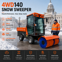 Machine à déneiger professionnelle VOL Commercial 4x4, équipement professionnel de déneigement pour routes municipales